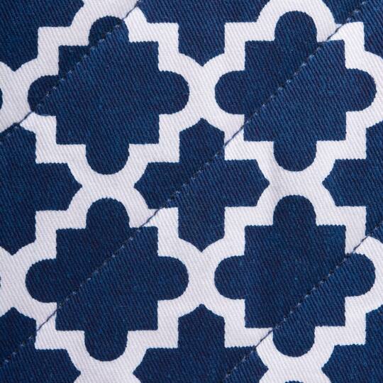 DII® Nautical Blue Lattice Oven Mitt & Potholder Set